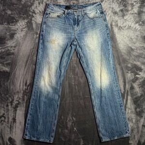Vintage Y2k Helix Slim Bootcut Blue Denim Jeans Size 34x31 Faded